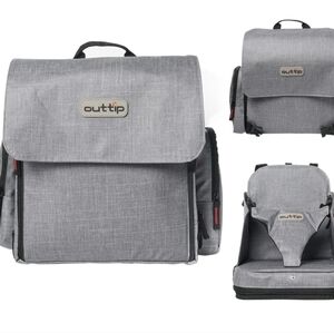 Outtip Diaper Bag with Travel Booster Seat NWOT